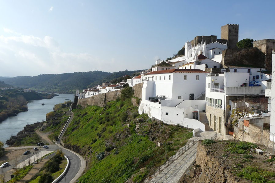 Portugal Mertola the Castle and the river