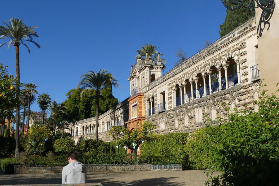 Spain The gardens of the Alcazar Palace, Seville