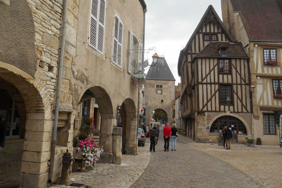 There are plenty of pretty, historic villages to explore near our depot, this is Noyers sur Serein