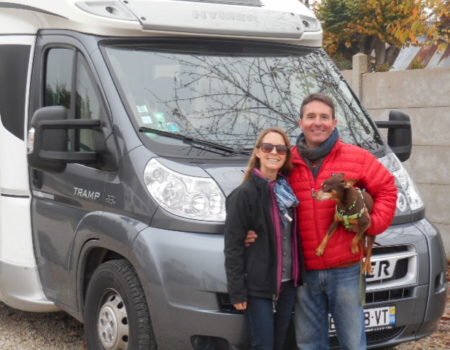 Shani, Todd and mischievous adventure dog, Sebastian