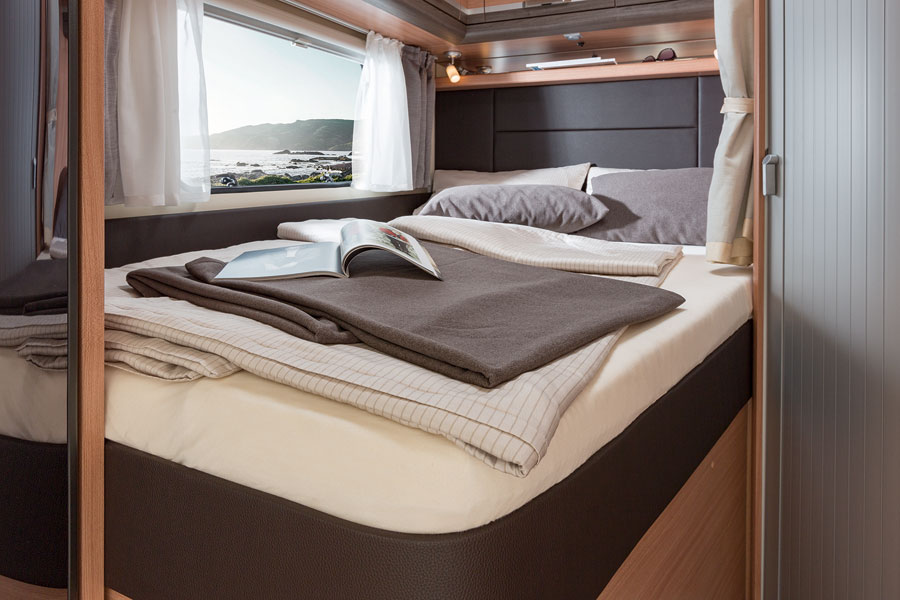 On a long European trip you will spend quite a bit of time driving and sleeping in your motorhome so it pays to find the balance between size and layout that suits you best