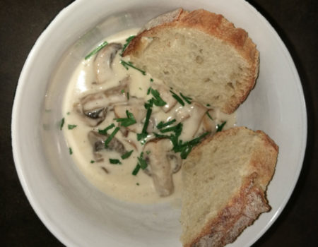 An easy autumn motorhome mushroom recipe