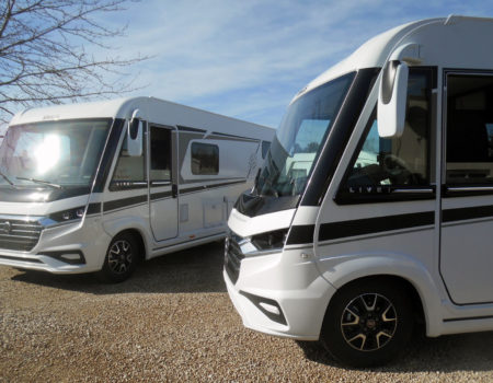 A dynamic duo has arrived here in Veron – a brace of 2020 model Knaus Live i’s